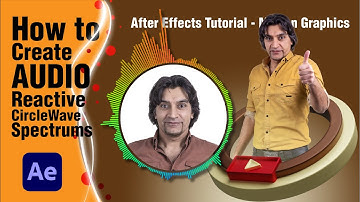 How to Create audio Reactive Circle Wave Spectrums | v35 - After Effects Tutorial