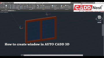 Window creation in Autocad 3D - CADD Nest