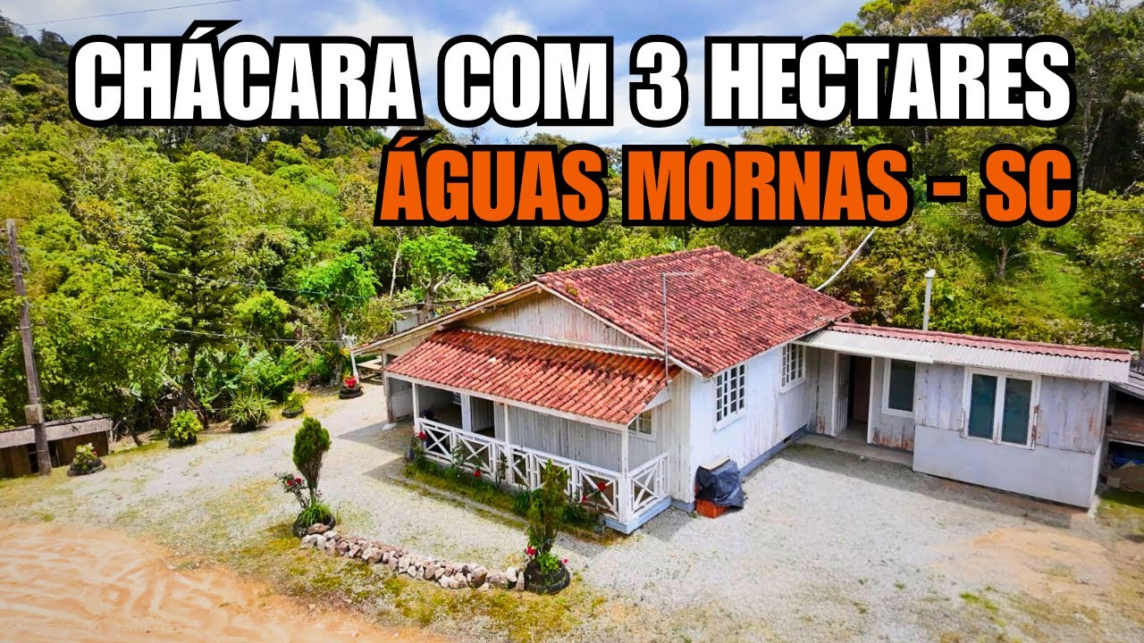 CHÁCARA COM 3 HECTARES EM ÁGUAS MORNAS - SANTA CATARINA