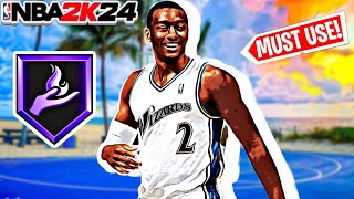 This NEW NBA 2K24 John Optimus Dime” Wall BUILD ? 6’3 Floor-Spacing Slasher Guard BUILD