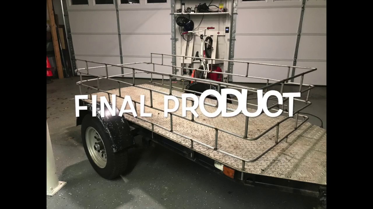 Making side rails for the trailer YouTube