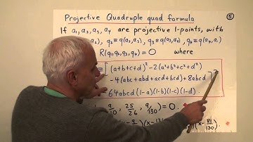 The projective Quadruple quad formula | Rational Geometry Math Foundations 148 | NJ Wildberger
