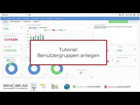 SEWOBE Vereinssoftware: Benutzergruppe anlegen im VereinsMANAGER