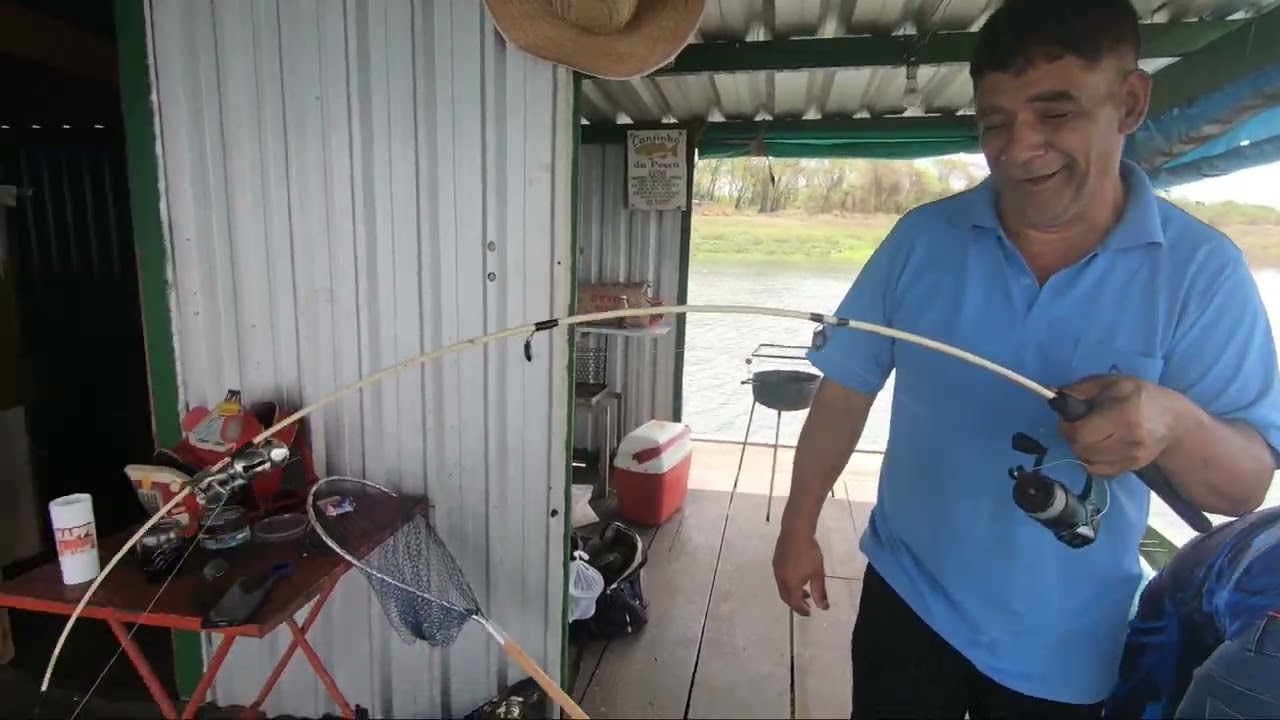 Pescaria na Mata dos Macacos | Guaraci SP | Batelão Três - Casa Flutuante | Parte 1