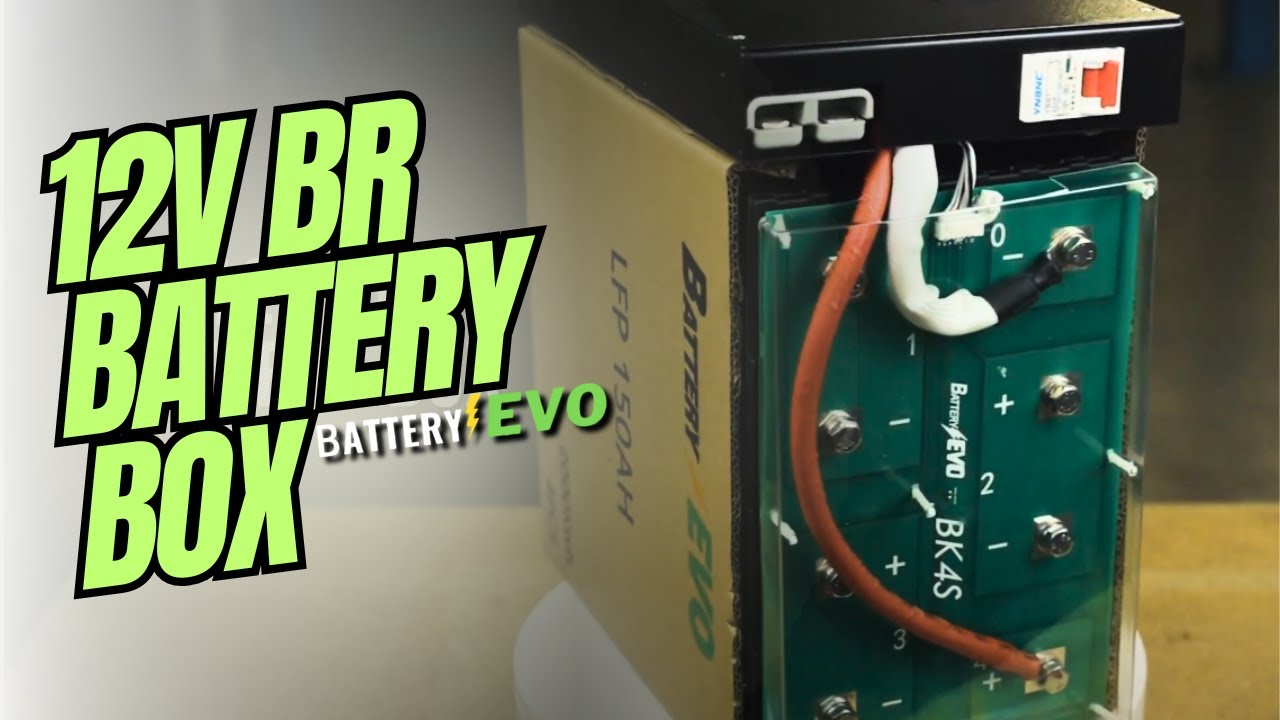 12V 150Ah Battery Evo with BMS Kit Battery Box | LFO Lithium Iron Phosphate