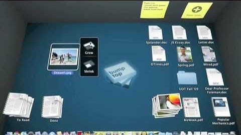 BumpTop 3D desktop now on Apple