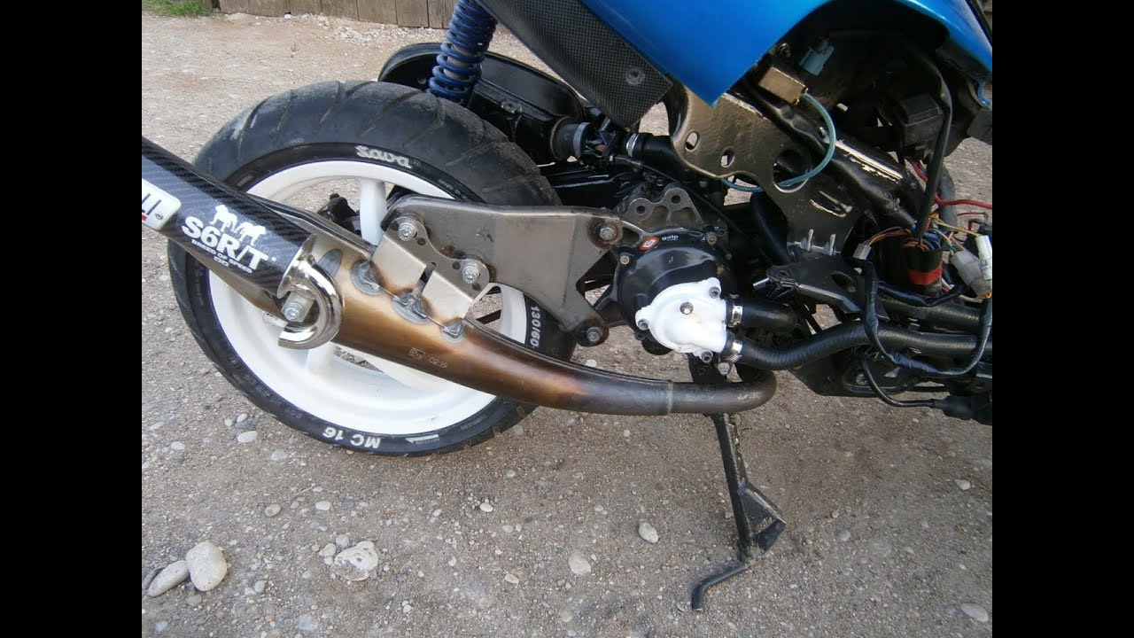 Ditech Engine Aprilia SR Ditech start after changing the engine block - YouTube