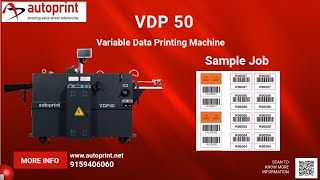 Autoprint VDP50 – Variable Data Printing Machine | Made in Coimbatore, India