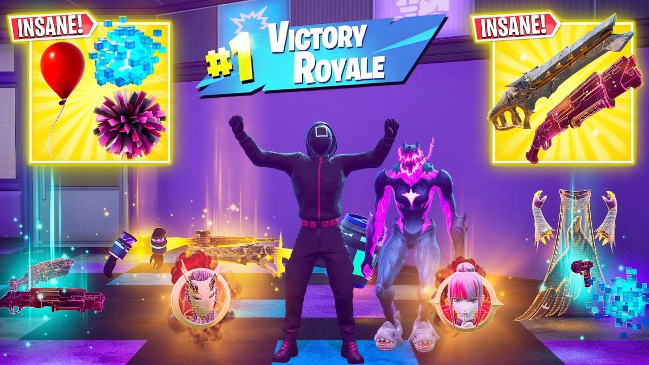 GAMES MANAGER + STORMBEAST'S POM POMS ALL EXOTIC AND MYTHIC GUNS IN FORTNITE NEW! Chapter 6 Season 3