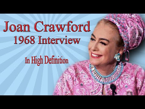 Joan Crawford 1968 Interview | Talks Baby Jane, Clark Gable