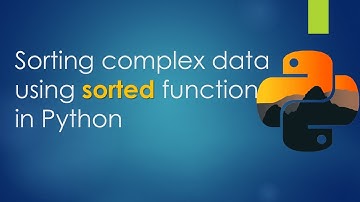 Sorting Complex Data with Python