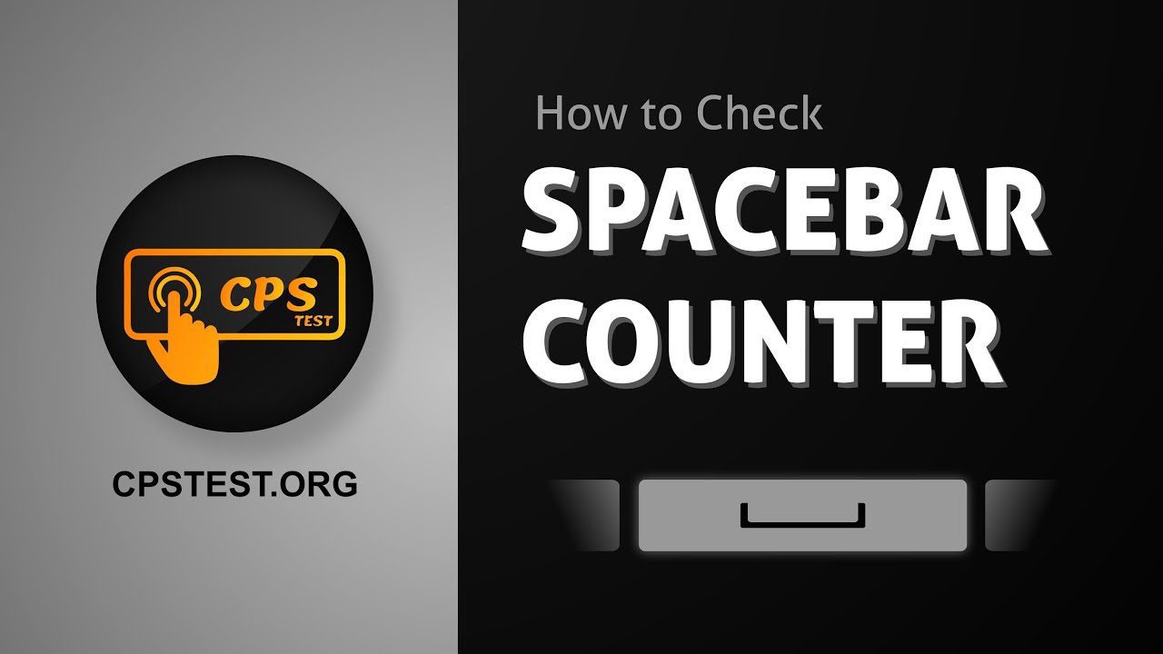 How To Spacebar Click Count ? Spacebar Counter