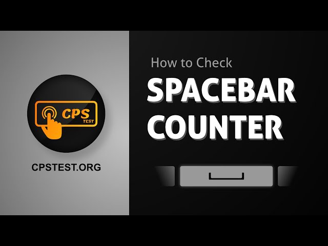 Online Spacebar Speed Test Challenge