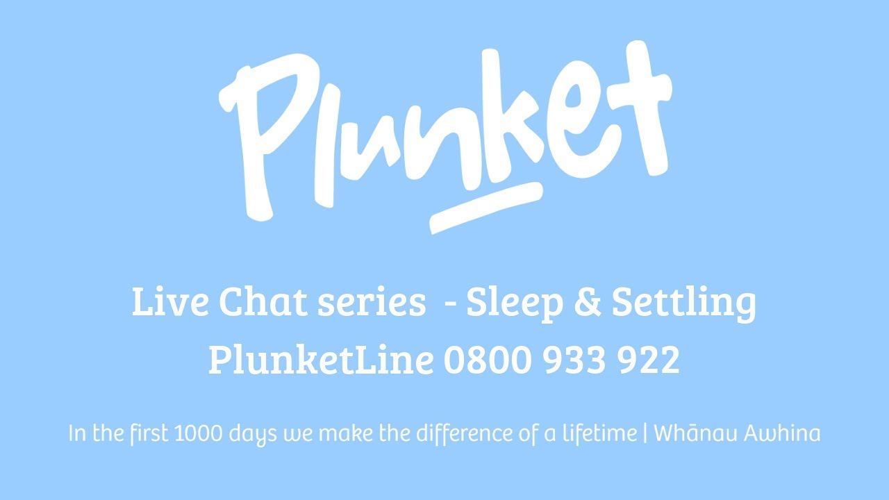 Plunket Sleep and Settling Chat video one YouTube
