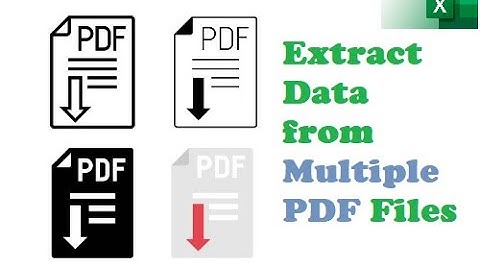 014. Import Data from MULTIPLE PDF into Excel with Power Query! (no 3rd party software needed)