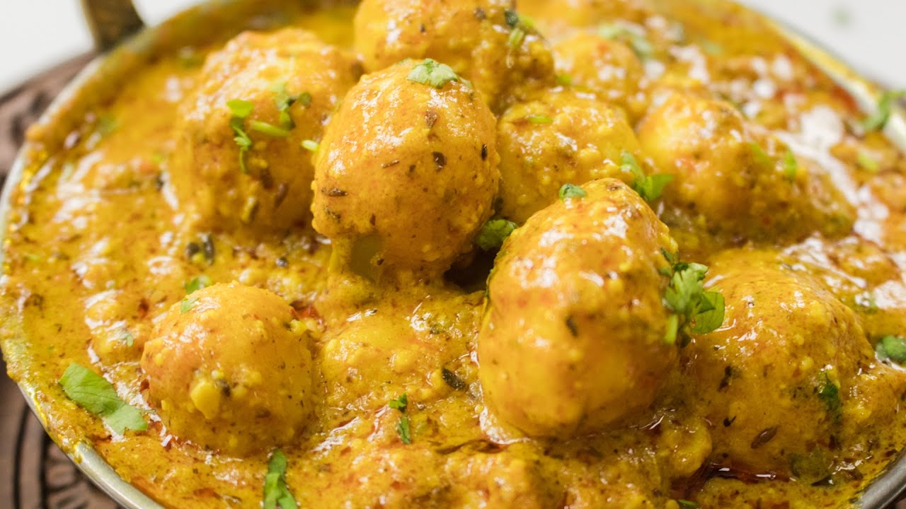 Shahi Aloo dum Recipe | Indian Restaurant Style Kashmiri Shahi Baby Potato Curry Recipes | Yaman Agarwal | CookingShooking