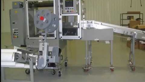 Model 301 Infeed With Plate Infeed System Running Foam Plates