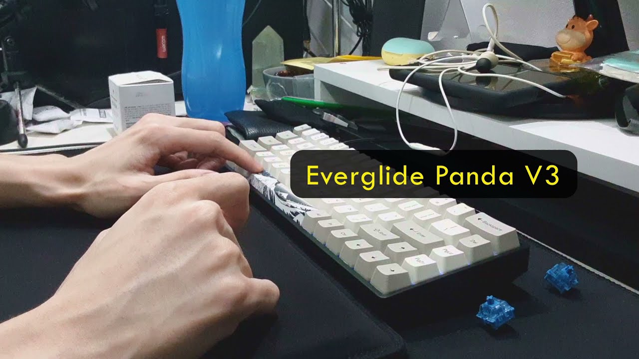 Akko CS Ocean Blues with Epomaker GK68X (Packing Foam Modded) Keyboard Sound test [RE-TEST] 