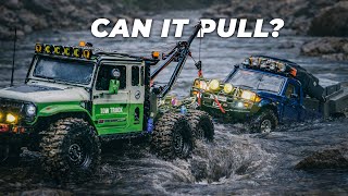 Download Lagu RC Crawler River Rescue | RC4WD LC70 Camper Trapped – TRX6 FJ45 Tow Truck Saves the Day MP3