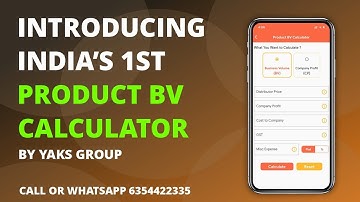 MLM Product BV Calculator Mobile App