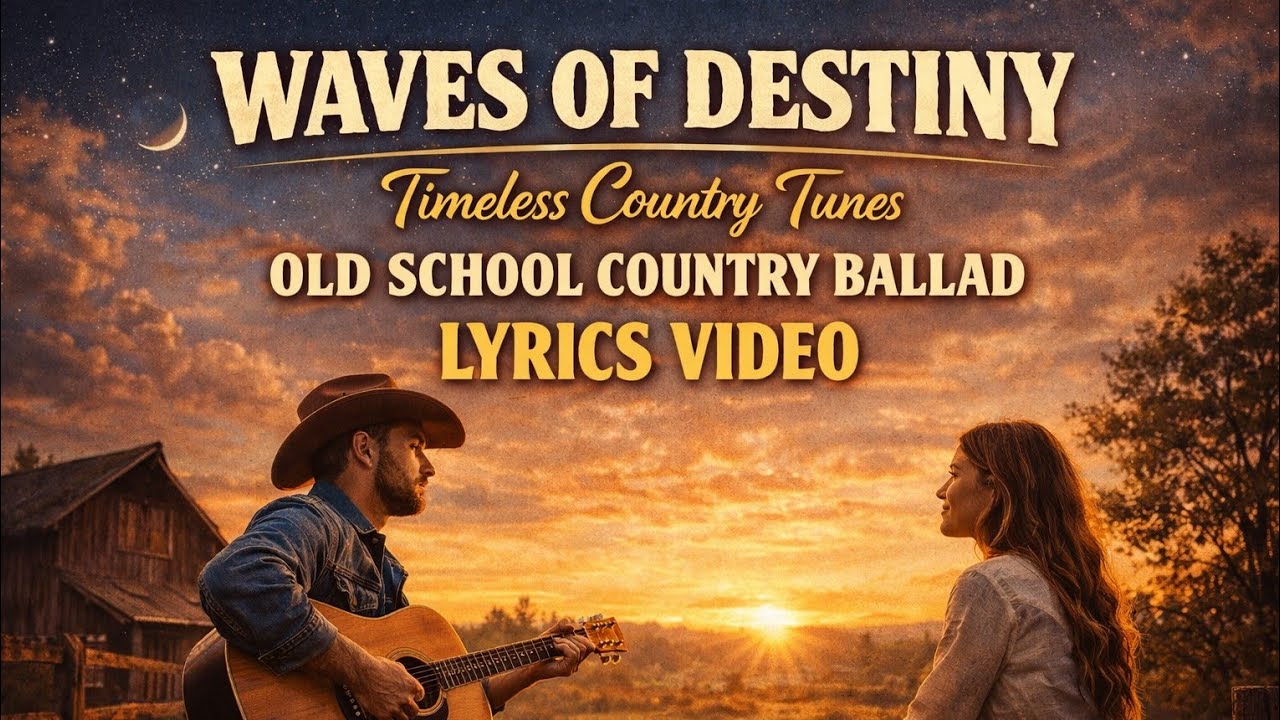 Waves of Destiny - Timeless Country Tunes | Old School Country Ballad  | Lyrics video 