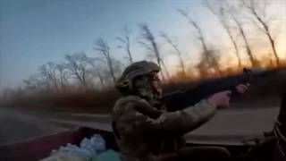 Ukrainian soldier shots down Russian FPV drone moments before the impact.