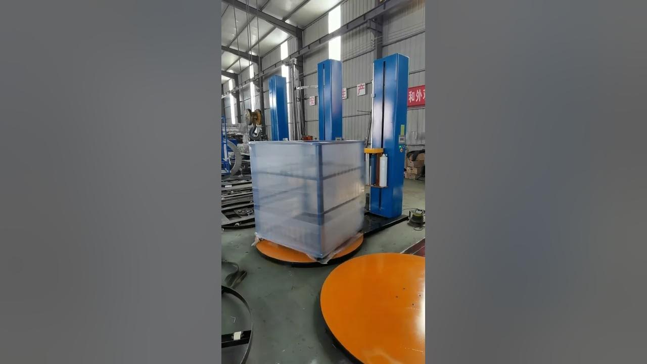 Pallet stretch wrapping packing machine, Fully automatic pallet