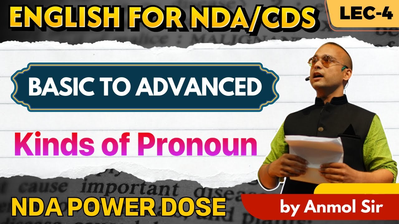 NDA English: Grammar Basic to Advanced | Pronouns | English For NDA/CDS ...