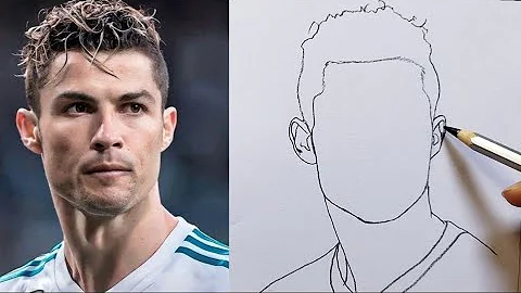 How to Draw Ronaldo / Cristiano Ronaldo Easy Drawing