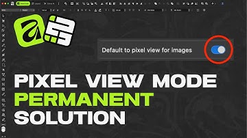 Switch of the Default Pixel View FOREVER in Affinity 3 2025 | Permanent Solution