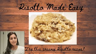 CREAMY ITALIAN RISOTTO| HOW TO MAKE RISOTTO WITHOUT WINE  - EASY RECIPE