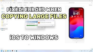 Fix iPhone to Windows Copy Error (Cannot be Determined, Catastrophic Failure) | Transfer Large Files