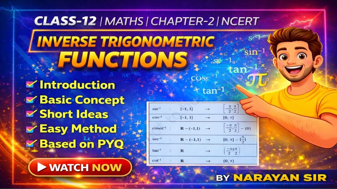 BASIC INTRODUCTION (FULL CHAPTER) CLASS 12 NCERT MATH  INVERSE TRIGONOMETRIC FUNCTIONS | 