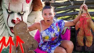 Клоун Пеннивайз и Кукла Вуду ПУГАЮТ МЕНЯ ОНО В РЕАЛЬНОСТИ! Клоун Пеннивайз и Кукла Вуду ПУГАЮТ МЕНЯ ОНО В РЕАЛЬНОСТИ!