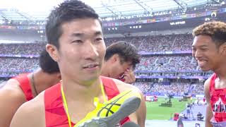 【インタビュー】桐生祥秀「結果を待つしかない」｜パリオリンピック 陸上男子400メートルリレー予選