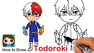 How to Draw Anime Shoto Todoroki | My Hero Academia