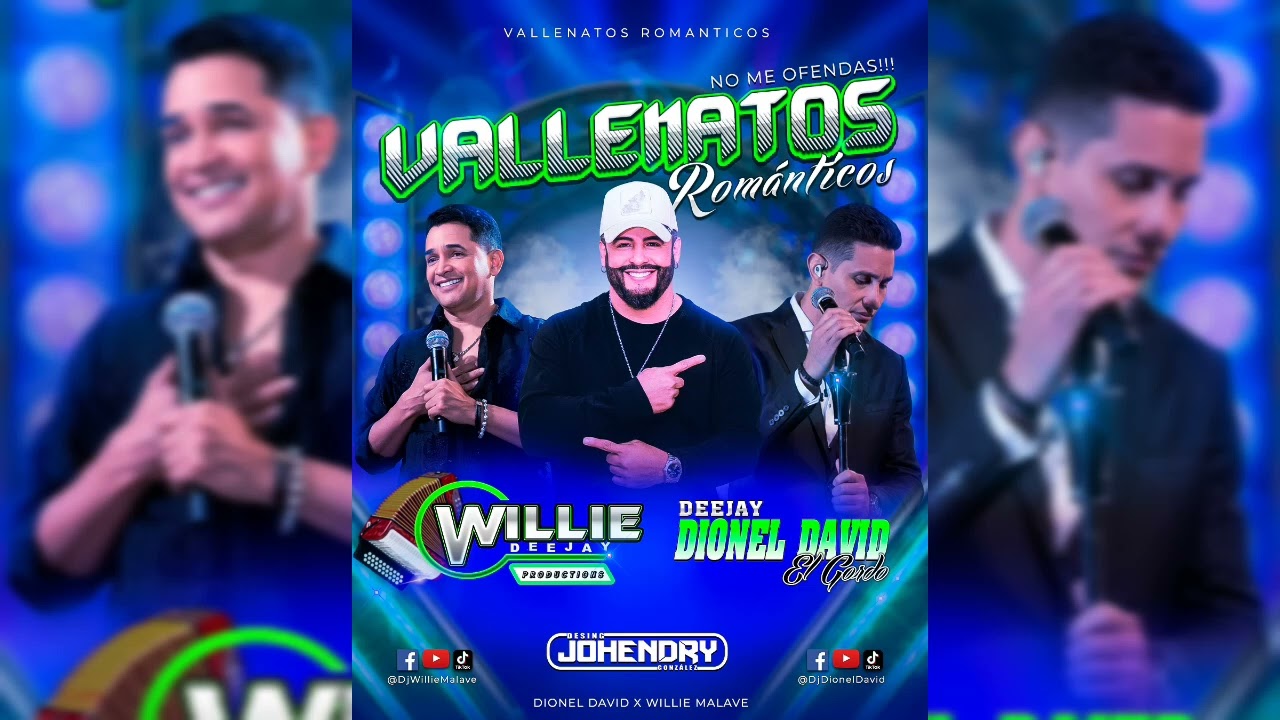 Mix De Vallenatos Románticos Mix Dj Willie Malave Ft Dj Dionel David 