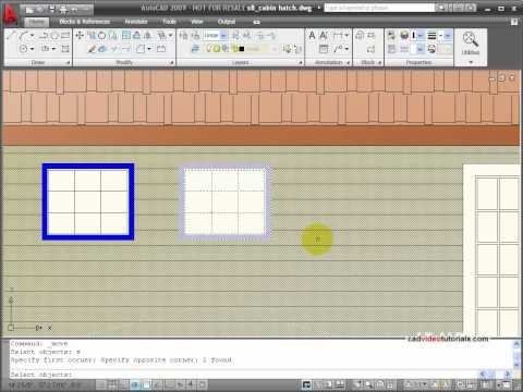 AutoCAD Tutorial -  Editing Hatch and Fill