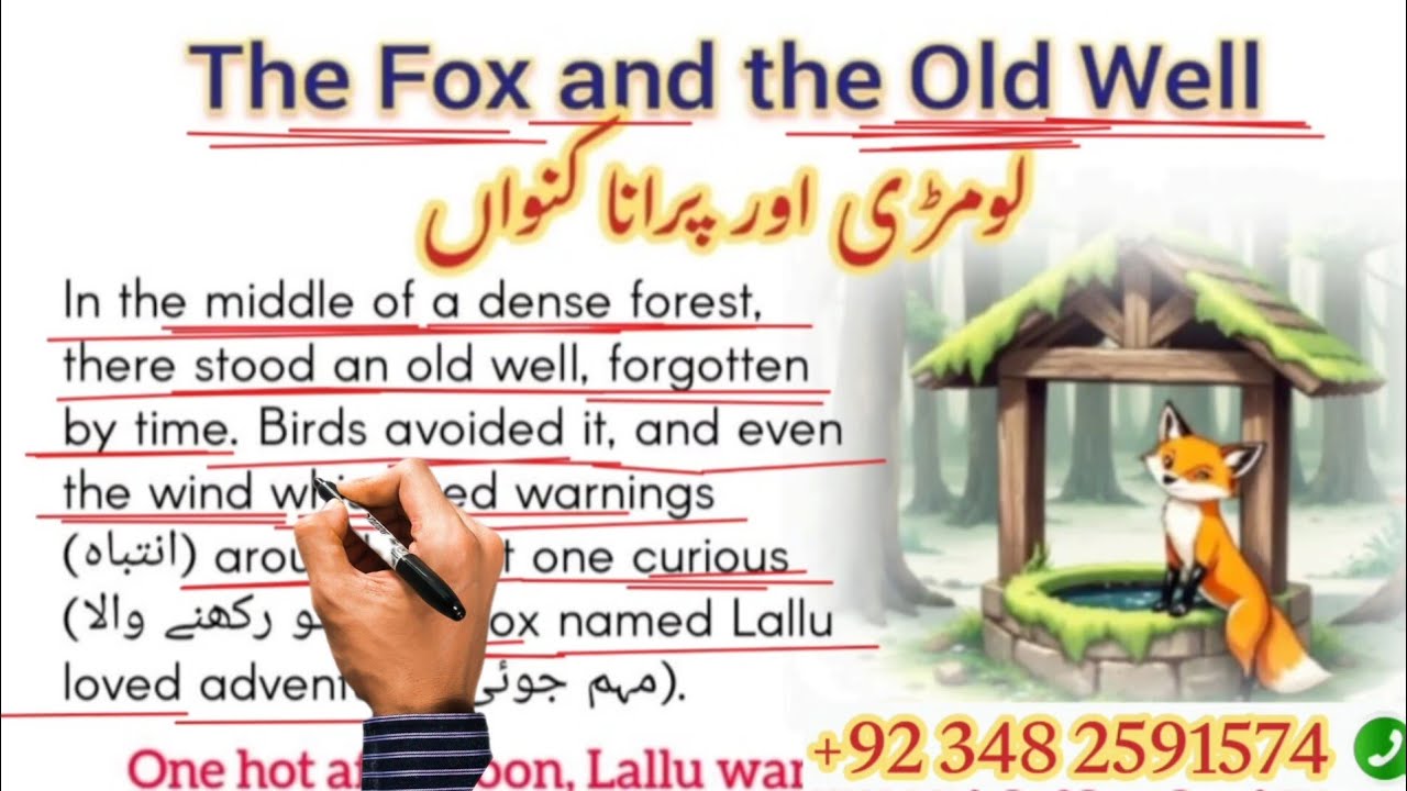 The Fox and the Old Well | لومڑی اور پرانا کنواں |Learn English Through Stories|AExplains
