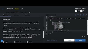 Chef Eren  codechef solution starters 83 # codechef # starters 89