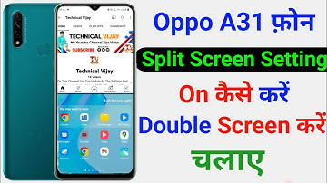 Oppo A31 Split Screen Setting | How To Split Screen Setting Oppo A31