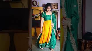 saree convert to long frock/saree tho long dress#meesho saree convert to long frock#new#viral#shorts