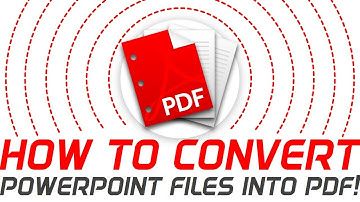 How to convert PowerPoint file into PDF! PowerPoint Pro Solution Tutorial Video!