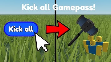 How to make a Kick all Gamepass in roblox studio!