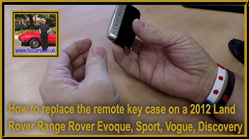 How to replace the remote key case on a 2012 Land Rover Range Rover Evoque, Sport, Vogue, Discovery