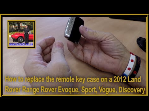 How to replace the remote key case on a 2012 Land Rover Range Rover Evoque, Sport, Vogue, Discovery