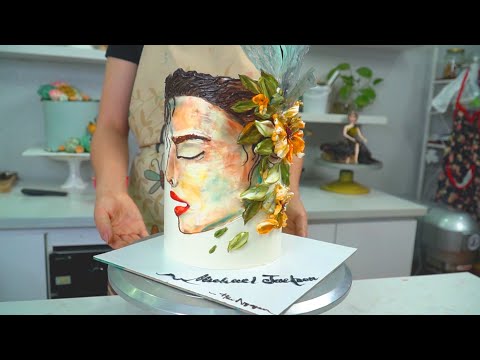 So Amazing Make Painting Art On A Cake  V Hnh Ngh Thut c o Trn Bnh Kem