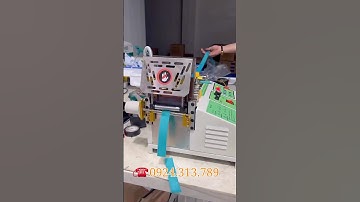 Máy Cắt Dây Đai Tự Động Dao Nhiệt #máycắtdâyđai #máycắtdâyđaitựđộng #máycắtdâytúixách