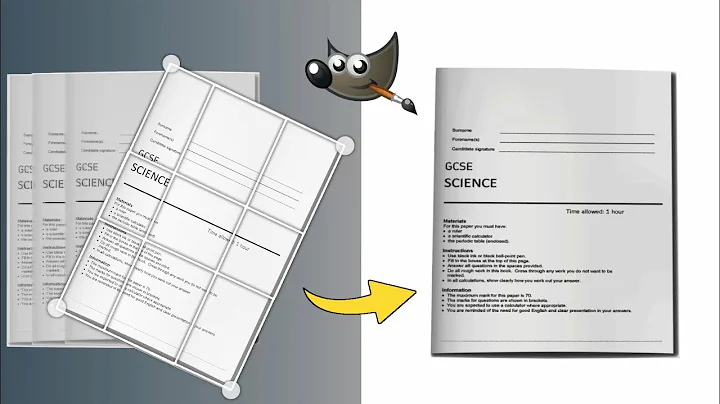 4 Point crop using GIMP | Document crop in GIMP