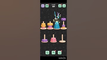 tower of Hanoi sort level 124 / games solution / popular games / puzzle games